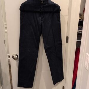 Haggar Navy Straight Fit Khaki Pants